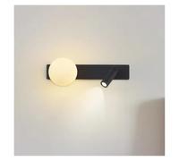 Lampade da Parete, Semplicepada da Parete in Marmo Color Ramer Scale, Camera da Letto, Corridoio, Parete Di Fondo,Pada da Lettura a Led con Effetto Luna./Luce Calda/L30Cm