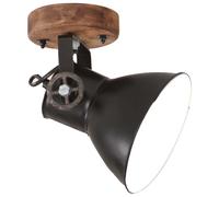 Lampade da Parete/Soffitto 2 pz Industriale Nere 20x25 cm E27