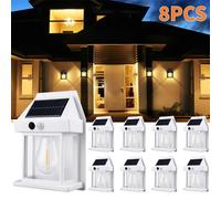 Lampade da parete solari al tungsteno Luci da esterno con sensore di movimento dal tramonto all'alba Luci solari impermeabili per portico con 3 modalità per garage nel patio