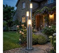 Lampade da Percorso Außenstehlampe Giardino Acciaio Inox LED Patio H 170 CM