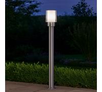 Lampade da Percorso Außenstehlampe Giardino Acciaio Inox Patio Argento H 80cm [EEK: Non valutato]