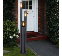 Esterni Piantana Lampade da Percorso Giardino IP44 Acciaio Inox LED H 170cm