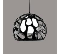 Lampade da Scrivania,Pada a Sospensione,Padario Moderno a Sfera Rotonda Bianca e Nera,Pada da Tavolo in Resina a Testa Singola, Illuminaziper la Sala da Pranzo, Comodino,Pada Industriale a Sospensi(Bi