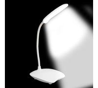 Lampade da scrivania per ufficio a casa - lampada a LED flessibile con braccio regolabile e tasto dimmer, soluzione di luce elegante per studiare e lavorare da casa | Luce da tavolo moder