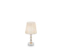 Lampade Da Scrivania - Ufficio Classico Queen Metallo Oro 1 Luce E27 Medium
