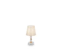 Ideal Lux Lampada da tavolo Queen TL1 Small metallo oro 1 luce E27 Classe A++