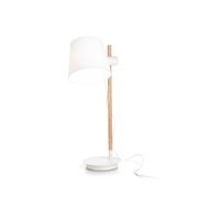 Lampade Da Scrivania-Ufficio Industrial-Minimal Axel Legno Bianco 1 Luce E27 [EEK: A++]