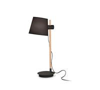 Lampade Da Scrivania-Ufficio Industrial-Minimal Axel Legno Nero 1 Luce E27