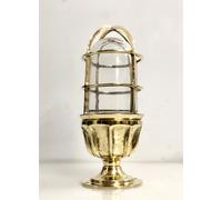 Lampade da soffitto paratia in ottone industriale in metallo stile antico set...