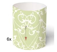 Lampade da Tavolo 6x Lumino Trasparente Matrimonio 7,8 CM Alto Di Silke Leffler