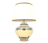 Lampade da Tavolo Ceramica Lampada a Palla Paralume per Soggiorno Dipinta Fiori [EEK: A]