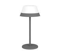 Lampade Da Tavolo Esterno Moderna Meggiano Policarbonato Grigio E Bianco Led