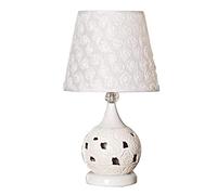 Lampade da Tavolo,Pada da Tavolo Creativa in Ceramica,Pada da Comodino Moderna,Pada da Comodino con Dimmer/Pulsante/Telecomando,Pada da Scrivania Artistica, Facile da Usare, Realizzata in Cina./Interr