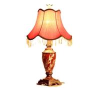 Lampade da Tavolo,Pada da Tavolo Pastorale Europea,Pada da Scrivania Retrò Rossa Conli,Pada da Comodinor Interni E27,Pada da Comodino Classica, Decorazirealizzata in Cina./Interruttore Dimmer/a