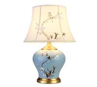 Lampade da Tavolo,Pada da Tavolo Retrò in Ceramica,Pada da Scrivania Classica Di Lusso, Paralume in Tessuto,Pada da Comodino,Pada da Comodinor Soggiorno, Realizzata in Cina/Grande/a