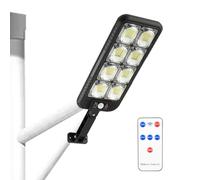 Lampade da terra a energia solare, lampada da terra a LED - Lampada solare da esterno migliorata | Proiettore di sicurezza con sensore di movimento con telecomando, luci di parcheggio dal