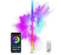 Lampade da terra a LED, Piantana Lampada Terra Fai da te RGB multicolore, dimmerabili con telecomando, timer, camera da letto per soggiorno