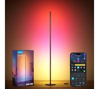 Lampade da Terra LED RGBIC 136cm, Piantana Lampada da Terra Funziona con Alexa,