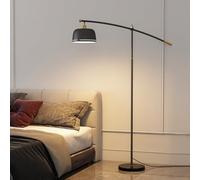 Lampade da terra moderne di lusso Lampada da terra da lettura con braccio oscillante regolabile Ferro galvanizzato oro Palo alto con base in marmo Lampada da terra Lampada alta industriale per