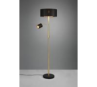 Lampade da terra MOTEL con paralumi neri e oro H.170cm metallo ottone 416900208