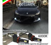 LAMPADE FENDINEBBIA H11 LED CANBUS RENAULT MEGANE III MK3 6000K 6400 LUMEN