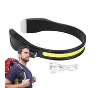 Lampade Frontali per Campeggio - Sensore A Gesto Lampada Frontale Esterna,Luce Da Collo Ricaricabile Impermeabile Con 6 Modalità Per Lettura | Per Escursionismo Corsa Ciclismo Lavoro Camminata Viaggio