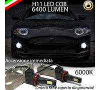 LAMPADE H11 A LED FENDINEBBIA 6400 LUMEN JAGUAR XK 6000K ULTRALUMINOSI