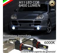 LAMPADE H11 A LED FENDINEBBIA 6400 LUMEN PORSCHE CAYENNE I 6000K