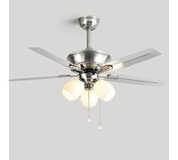 Lampade in Metallo, Ventilatore da Soffitto con Telecomando, Semplice, Romantico, Moderno, Silenzioso per Camera da Letto, Soggiorno, Sala da Pranzo, Arredamento D'Interni/42 Pollici