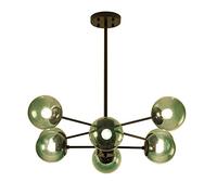 Lampade lampadario del Dna Magic Bean Molecular Light Globe Vetro di metà secolo Globi Sputnik Lampada a Sospensione Compatibile con Sala Pranzo per la Camera Letto dell'isola da Cucina, Base, 8