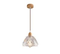 Lampade Lampadario in vetro trasparente, apparecchio di illuminazione medievale a forma bocciolo, lampadario soffiato a mano E27 for isola cucina, sala da pranzo, camera letto, corridoio, ingresso