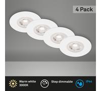 Lampade LED da Incasso Lampade da Bagno Dimmerabili Set di 4 4,9W IP44 Ø9cm B...
