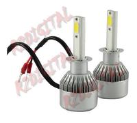 LAMPADE LED DIGITALE AUTO MOTO H1 6000K SEGNALAZIONE BIANCO GHIACCIO ABBAGLIANTI