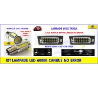 LAMPADE LED LUCI DIURNE POSIZIONI Luce Targa per PANDA dal 2012 CANBUS P21/5W