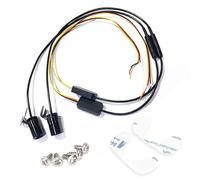 Lampade LED per moto, luce di stop per moto, luci LED Eagle Eye 2 pezzi,Wing LED Tappeto Underglow, luce di cortesia della porta di benvenuto per gli amanti della moto