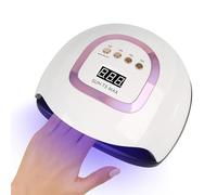 Lampade LED UV per unghie per smalto gel 220 W essiccatore professionale per unghie con 4 impostazioni timer sensore automatico display LCD per casa e salone