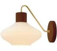 Lampade murali in Vetro in Stile Wabi-sabi Giapponese con e26/e27 panini a Parete in Legno Massiccio di Base Terbo Color Light Round Wall Light per Sfondo Soggiorno di Abbigliamento da Soggiorno?