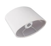 Lampade ovale, clip del coperchio della lampada da tavolo di stoffa su bulbo, E27 E14 Lampade di sostituzione Coperchio Accessori per tonalità per tavolo e luce del pavimento (Blanco)