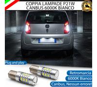 Lampade P21W 15 LED Retromarcia VW Up Fino al 2016 Canbus 6000K con lente