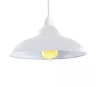 Lampade Paralumi Paralume Easy Fit Ciondolo Metallo Bianco Cucina Soggiorno