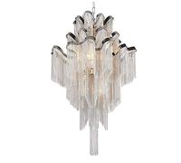 Lampade per lampadari lampadari moderni lampadario contemporaneo 8 luci in alluminio catena a sospensione illuminazione a soffitto per sala da pranzo soggiorno camera da letto corridoio isola l110
