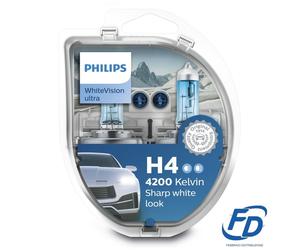 LAMPADE PHILIPS White Vision H4 +2 T10 W5W ROVER MINI MK I 01/92>