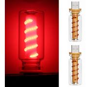 Lampade Retro per Auto, 2 Pezzi Luce Interna Dell'auto USB Plug-in, Luci D'atmosfera Dimmerabili al Tocco per Camere da Letto, Campeggio, Corridoio, Decorazioni Natalizie
