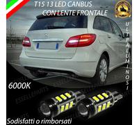 LAMPADE RETROMARCIA 13 LED T15 W16W CANBUS PER MERCEDES CLASSE B W246 6000K