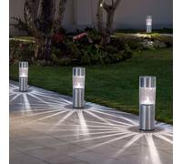 Lampade Solari Da Giardino Con Picchetto In Terra LED Ricaricabili H 25 Cm 4X