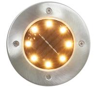 Lampade Solari da Terra 8 pz Luci a LED Bianco Caldo