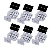 Lampade solari per esterni con rilevatore di movimento Faretto solare a parete a LED per esterni con rilevatore di movimento per esterni, bianco, LED 0,3W 150Lm bianco freddo, LxLxH 12,8x10x11 cm, set