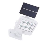 Lampade solari per esterni con rilevatore di movimento Faretto solare da parete a LED con rilevatore di movimento per esterni, bianco, LED 0,3W 150Lm bianco freddo, LxLxH 12,8x10x11 cm