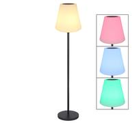 Lampade solari per esterno Lampada da terra piantana solare da balcone LED solare con cambio colore RGB, telecomando, colori fissabili, DxH 34x150 cm