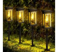 Lampade Solari per Giardino Esterno,Luci Solari Da Giardino Moderne in Confezion